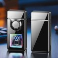 thumbnail image 2 of Double Fire Windproof Lighter Digital Display Intelligent Induction Direct Flames Lighter for Men Male, 2 of 5