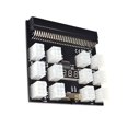 thumbnail image 1 of Adaptador de fuente de alimentación 12V 64Pin a 12x 6Pin licencia de adaptación para W 750W PSU GPU DPS-1200FB a Yotijar Adaptador de servidor de energía, 1 of 8