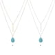 thumbnail image 4 of Collar en capas Sonducket Forma de gotas de agua Chapado en cadena delicada Joyería elegante, 4 of 6