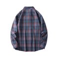 thumbnail image 3 of Aimik Hanes Up to 65% off Clearance Mens Flannel Shirts Jackets Casual Shackets Button Down Long Sleeve Plaid Shirt Lightweight Jackets with Pockets-Black L, 3 of 4
