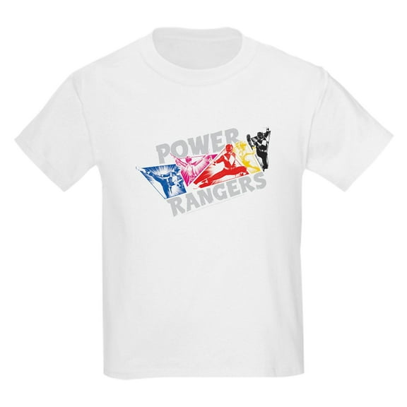 CafePress - Power Rangers Hero Poses Kids T Shirt - Light T-Shirt Kids XS-XL