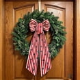thumbnail image 4 of Deeceymbur Patriotic Wreath Sash Ribbon Independence Day Decorative Bow Front Door Ornament USA Flag Theme, 4 of 4