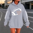 thumbnail image 4 of LIZUOJUN Oversized Football Sweatshirt for Women Hooded Pullover with Pockets Soft Cotton Blend Casual Game Day Outfits for Women Fall Winter 2026 XS, 4 of 9