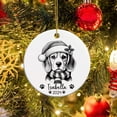 thumbnail image 3 of Personalized Beagle Wearing Santa Hat Christmas 2025 Ornament, Customized Name and Year Beagle Pencil Drawing Ornament, Gifts for Beagle Lovers, Beagle Ornament for Family Friends HQ6NwU, 3 of 6
