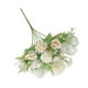 thumbnail image 5 of Decoración floral para el hogar Ramo de flores de rosas artificiales Boda Nupcial Tela de seda Ramo de flores falsas, Blanco champán sidaley HA6621-03B, 5 of 6