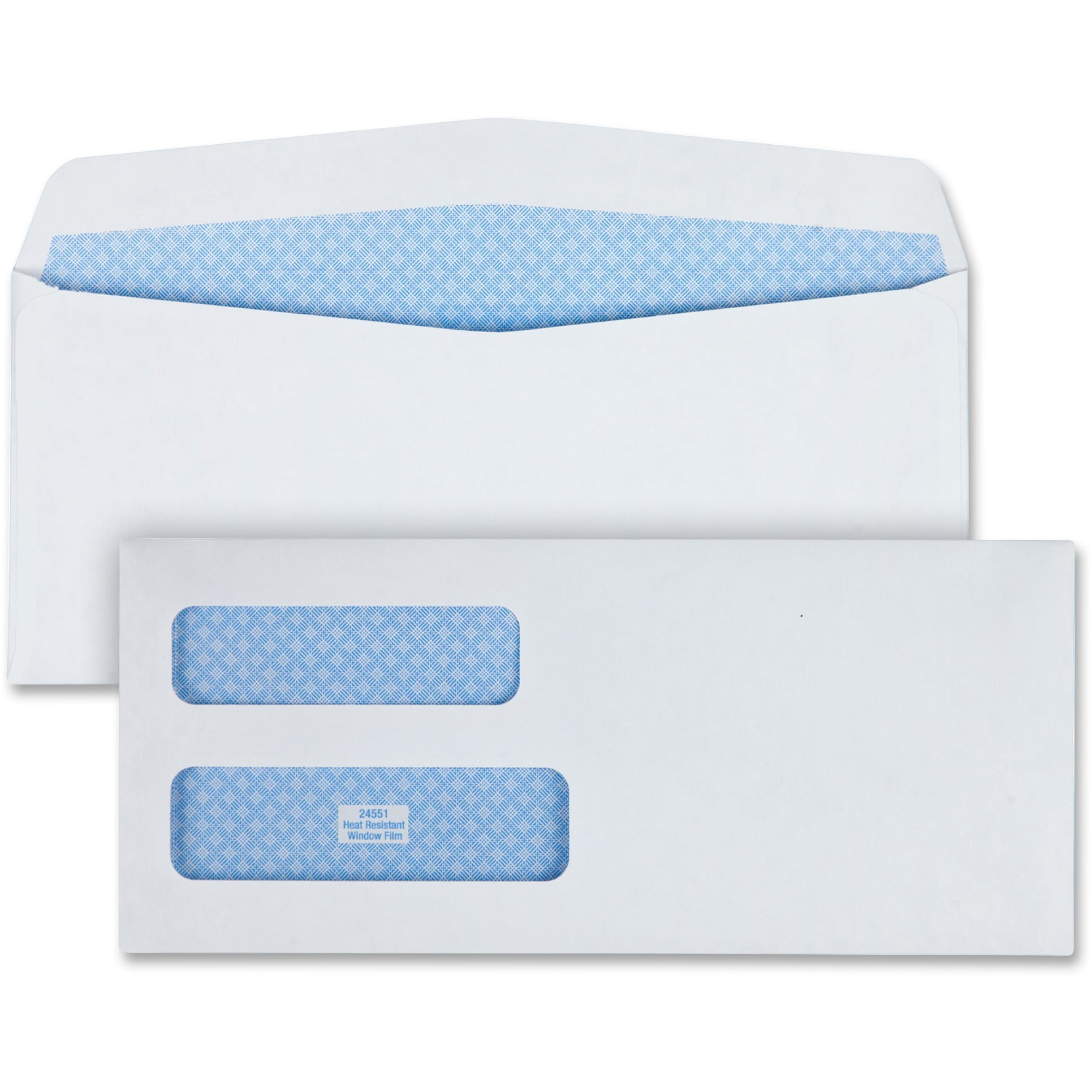Quality Park, QUA24552, DoubleWindow Security Envelopes, 250 / Box