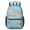 Black-2, variant on 17 Inch Lightweight Backpack,PVC Waterproof Oxford Fabric, Ergonomically Designed, with Large Capacity, Aqua Blue Watercolor