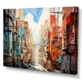 thumbnail image 2 of Designart "Colorful Towers Skyward Euphony I" Cityscapes Canvas Art Print, 2 of 5
