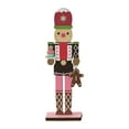 thumbnail image 1 of veasfak Christmas Decor Table Centerpiece Craft Collectible Photo Prop Wooden Nutcracker Snowman, 1 of 9