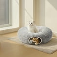 thumbnail image 6 of QLFYUU Cat Tunnel Bed Peekaboo Cat Cave Bed Soft Cat Donut Tunnel Gray Color, 6 of 8