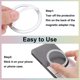 thumbnail image 3 of Anillo Adhesivo Magnético Uxcell, Kit de Conversión de Carga Inalámbrica Magnética de Anillo Adaptador Magnético Universal de 2 Piezas para Funda de Teléfono Móvil Cargador Inalámbrico (Plata), 3 of 7