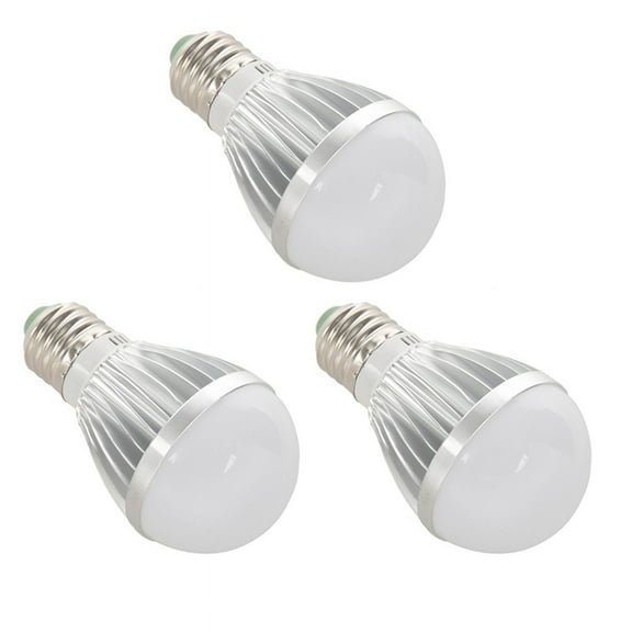 3X E27 5W 12V High-Power White Light Bulb