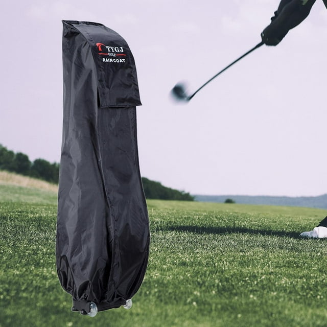 DYNWAVECA Housse de Sac de Golf Sac de Rangement pour Hommes Femmes Golfeur Protection Réutilisable Maison Voyage Aérien Ourlet Élastique Housse Anti-Poussière Noir