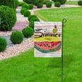 thumbnail image 5 of SKYSONIC Garden Flag Summer Retro Watermelon Double-Sided Printed Garden House Sports Flag 12x18in Polyester Decorative Flags for Courtyard Garden Flowerpot, 5 of 7