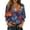 Purple, variant on YUGYXL Button Down Shirts for Women 3/4 Length Sleeve Business Casual Blouses Summer Tops A Black S
