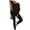 Black, variant on Womens Pants Women's Early Autumn Fashion Casual Loose O Neck Long Sleeve Solid Suit