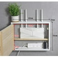 thumbnail image 4 of Wifi Router Storage Box, PVC Router Storage Wall Shelf, Wifi Storage Box For Storage Of Wires, Routers, TV Set-Top Boxes, Router Shelf, 4 of 7