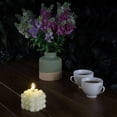 thumbnail image 3 of WAX LED CANDLE WITH LIFE-LIKE FLICKERING FLAME AND BUBBLE FINISH, 3 of 3