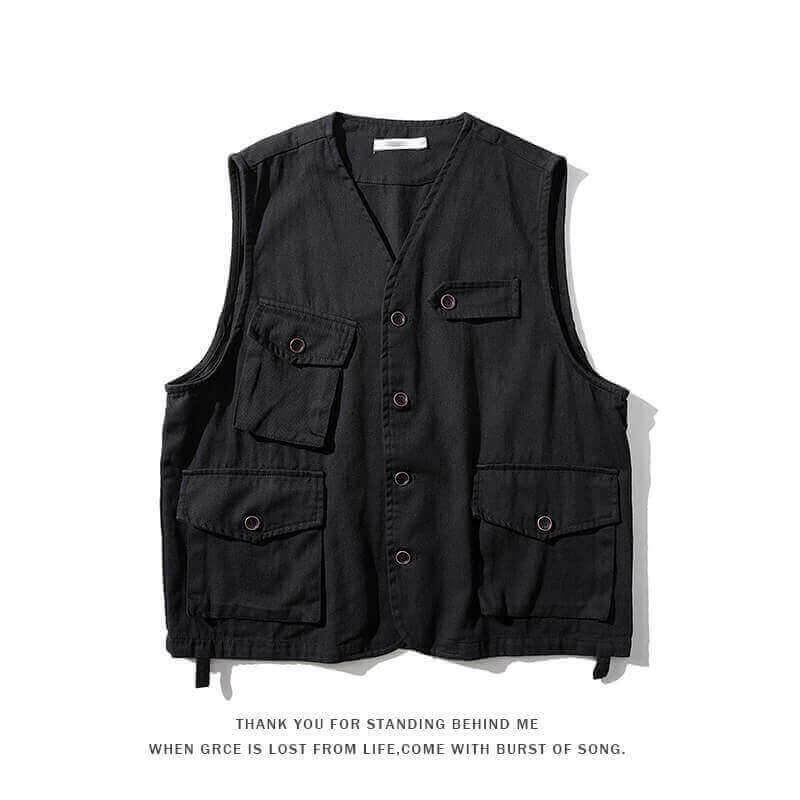 トップス Acy 2WAY UTILITY VEST 2WAY UTILITY VEST / BLACK – Acy