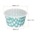 thumbnail image 2 of Uxcell 100 Pcs Standard Cupcake Cups Disposable Oven Safe Baking Cups, Blue, 2 of 5