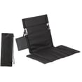 thumbnail image 2 of Silla de camping al aire libre con respaldo de suelo y bolsa de transporte, cojín acolchado Negro, 2 of 8