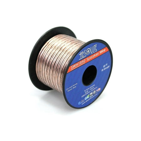 Absolute USA SWH1850 18 Gauge Car Home Audio Speaker Wire Cable Spool