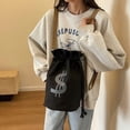 thumbnail image 2 of Canvas Quilted Drawstring Backpack, 2 of 5