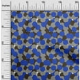 thumbnail image 2 of oneOone Polyester Spandex Medium Blue Fabric Geometric Craft Projects Decor Fabric Printed By The Yard 56 Inch Wide, 2 of 4
