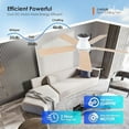 thumbnail image 5 of Kviflon 52-Inch Flush Mount Ceiling Fan with Dimmable LED Light, Remote/App Control, 6 Speeds, Low Profile, Energy Efficient, 5 of 16
