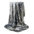 thumbnail image 5 of ZQUUVOU 35” Large Square Satin Head Scarf for Women Silk Like Cashew Fashion Print Head Wrap Shawl Beach Hair Wrapping Gray, 5 of 5