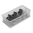 thumbnail image 2 of YBM Home Mesh Drawer Organizer Tray for Home and Office (2 Pack) 6 in. L x 3 in. W x 2 in. H Silver, 2 of 11