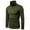 #2-Army Green, variant on Mens Solid Turtleneck Slim Fit Pullover Warm T-Shirt Bottoming Shirt
