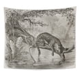 thumbnail image 1 of REFRED Jaguar Fishing From Trunk Growing Over The River Created By Riou And Laplante Wall Art Hanging Tapestry Home Decor for Living Room Bedroom Dorm 51x60 inch, 1 of 2