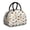 Football Helmet Beige, variant on Football Line Beige Pattern Insulated Lunch Bag,Leakproof Large Capacity Lunch Box for Work,Picnic or Travel,11.4 X 6.7 X 8.3 Inches