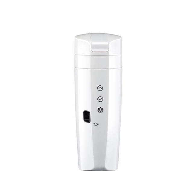 Taza De Calefacción Portátil Para Coche De 350Ml, 12V, 24V, Taza De Agua Caliente Eléctrica, Pantalla Lcd, Hervidor De Temperatura, Café, Té, Leche, Acero Inoxidable seitruly VI008885-02