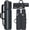 Black, variant on Pool Cue Case 4x5, Pool Cue Carrying Case Soft Padded Billiard Stick Bag with Multi-pocket for 4 Butts and 5 Shafts, Pool Stick Case Cue Bag with Backpack-straps for Pool Cues and Accessories