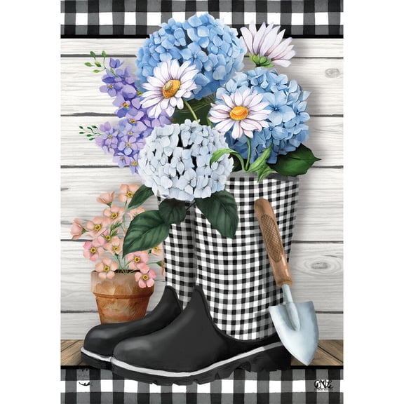 Briarwood Lane Garden Flag 12x18 For Outdoor Checkered Garden Boots Spring For Spring Garden Flag Flags For Outside