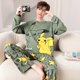 thumbnail image 1 of Pijamas de algodón 100% para parejas y hombres, conjuntos de ropa de dormir para el hogar, con dibujos animados dulces, a la moda, para invierno, 6 estilos, M-5XL, 1 of 4