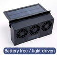 thumbnail image 3 of Wzzjkit Desk Fan Car Solar Exhaust Fan Car Radiator Wireless Fan Car Ventilation Fan, 3 of 4