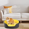 thumbnail image 4 of Nido de cesta redonda para mascotas en 3D para perros suaves, cama para gatos nte, alfombrilla de cojín para dormir para sofá para S Yuyangstore Perrera de cama lavable, 4 of 7