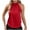 Red, variant on Scyoekwg Women's Spaghetti Strap Tank Top Crew Neck Tank Tops Ladies Tops Sling Shirts Casual Solid Color Comfy Sleeveless Tops Summer Loose Blouses (Red,XL)