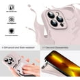 thumbnail image 3 of Liquid Silicone Case for iPhone 13 Pro, [Camera Protection] [Anti Fingerprint] [Wireless Charging] 4 Layer Phone Case Protective Cover, Built-in Microfiber Case Cover, 6.1", Pink, 3 of 14