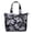 Black-55, variant on Boho Sunflower Print Tote Bag for Women - Large Capacity Travel Tote with Zipper Closure, Vintage Floral Design, Lightweight Weekender Bag for Work & Gym