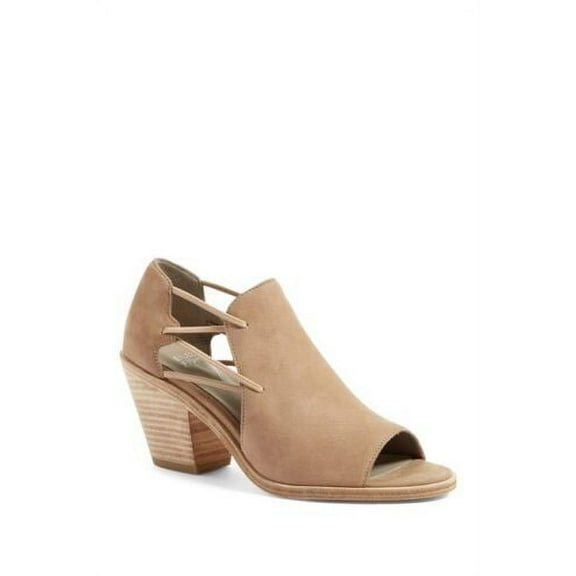 Eileen Fisher Nikki Sandal Womens Leather Open Toe Mule Heel Shoe Earth Size 9.5