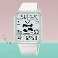 thumbnail image 4 of Light Electronic Watch Luminous Display Stopwatch Timing Alarm Clock Waterproof Students Watch For Outdoors White, 4 of 8