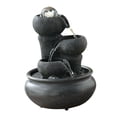 thumbnail image 3 of kowaku Indoor Waterfall Tabletop Desktop Landscape Water Pump with LED Lights Water for Yoga Housewarming C, 3 of 9