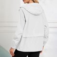 thumbnail image 4 of Rain Jacket Women Waterproof with Hood Lightweight Trench Windbreaker Jacket Women Travel Camping Outdoor Rainoat with Pocket, 4 of 7