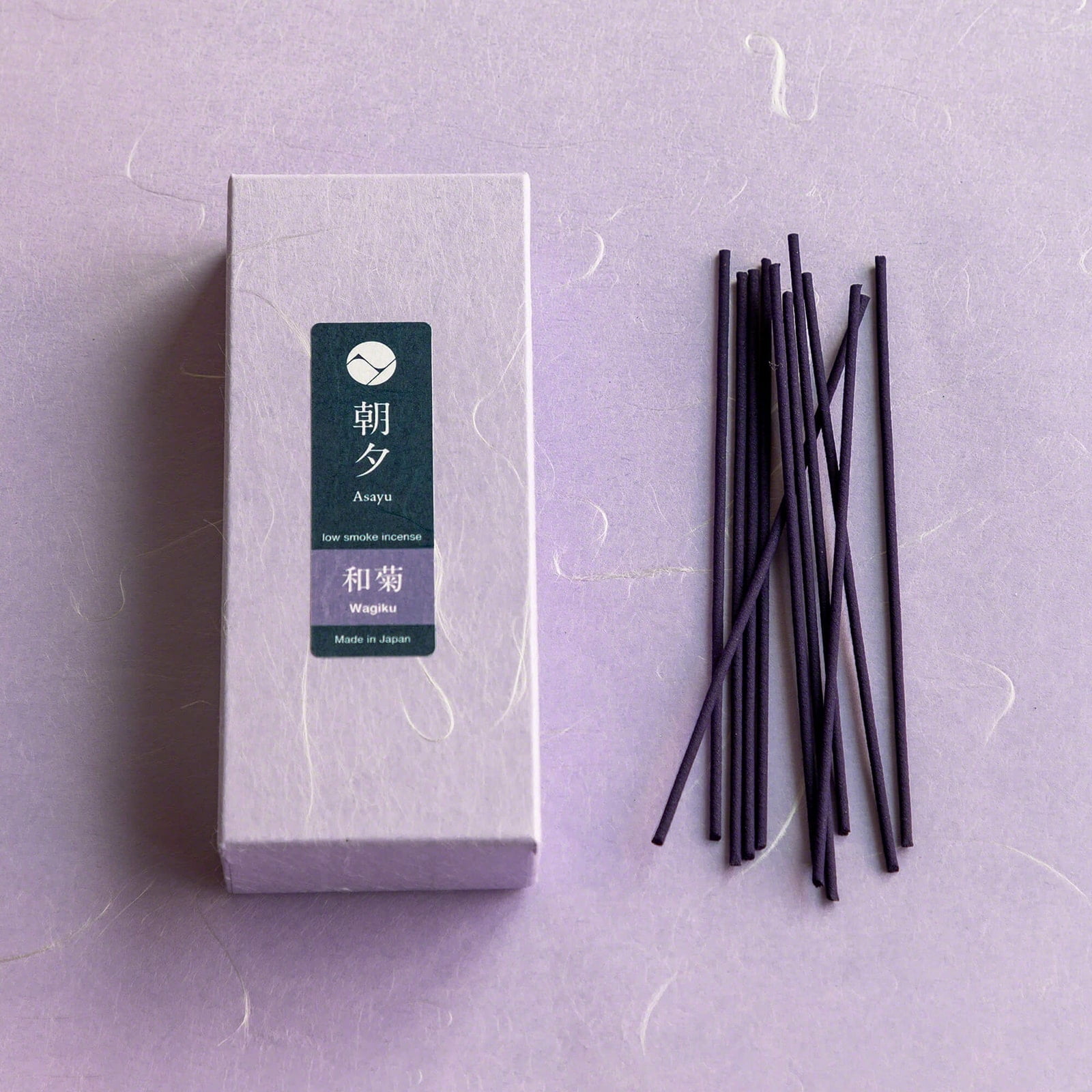 Asayu Japan Low Smoke Incense Sticks Japanese Chrysanthemum Made in Japan 1.41oz