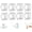 Transparent-8pcs, variant on Universal Adhesive 360° Rotating Hanging Ring, No Drill Rotating Ring Hooks for Wall, Multi-Function Shower Curtain Rod Holder and Towel Bar Bracket(RL)