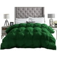 thumbnail image 3 of D.N.G. BEDDINGS 3 Piece Luxury Pinch Pleated Comforter Set Premium 800 Thread Count 100% Egyptian Cotton King/California King Size Solid Green Color, 3 of 5